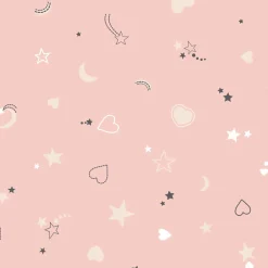 Atmosphera createur d'interieur for kids Housse de couette et une taie enfant coton (140 x 200 cm) Chat Rose New