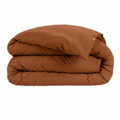 EMINZA Housse de couette flanelle de coton (240 x 220 cm) Nina Terracotta Outlet