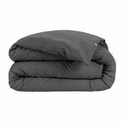 EMINZA Housse de couette flanelle de coton (260 x 240 cm) Nina Gris Anthracite Hot