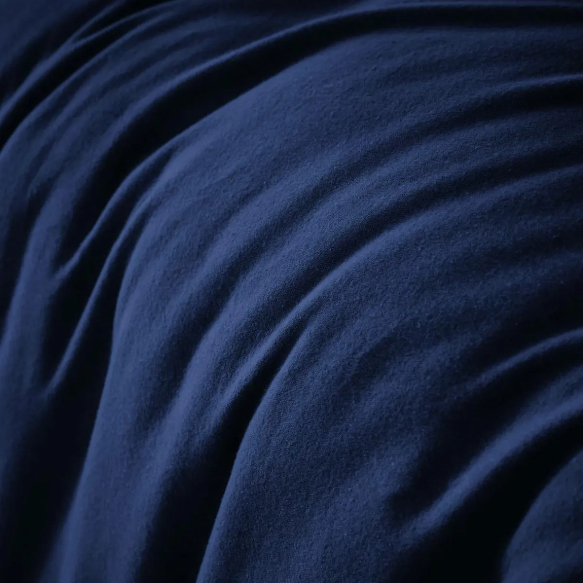 EMINZA Housse de couette flanelle de coton (200 x 200 cm) Nina Bleu nuit Online