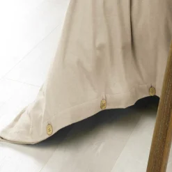 EMINZA Housse de couette flanelle de coton (200 x 200 cm) Nina Beige Sale