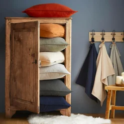 EMINZA Housse de couette flanelle de coton (280 x 240 cm) Nina Gris Anthracite Clearance