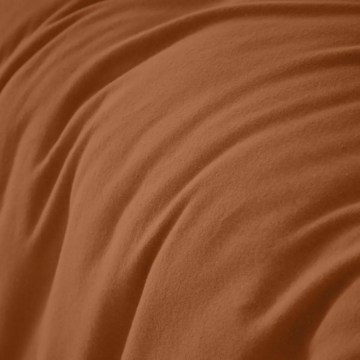 EMINZA Housse de couette flanelle de coton (280 x 240 cm) Nina Terracotta Online