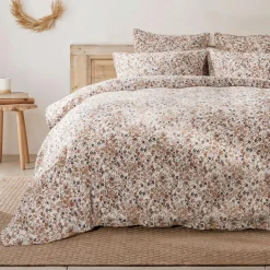 EMINZA Housse de couette gaze de coton (260 x 240) Constance pampa Beige Online