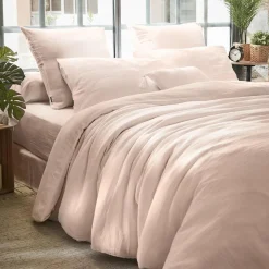 EMINZA Housse de couette gaze de coton (280 x 240 cm) Gaïa Rose poudré Online