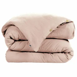 EMINZA Housse de couette gaze de coton (280 x 240 cm) Gaïa Rose poudré Online