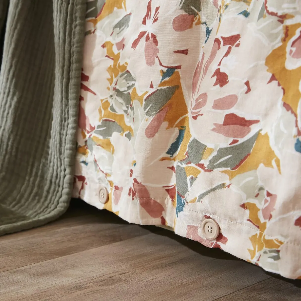 EMINZA Housse de couette gaze de coton (140 x 200 cm) April Multicolore Sale