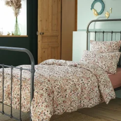 EMINZA Housse de couette gaze de coton (140 x 200 cm) Constance pampa Beige