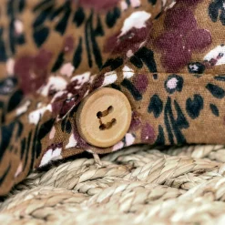 EMINZA Housse de couette gaze de coton (240 x 220 cm) Constance Camel Clearance