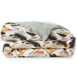 EMINZA Housse de couette gaze de coton (240 x 220 cm) Mathilda Multicolore Outlet