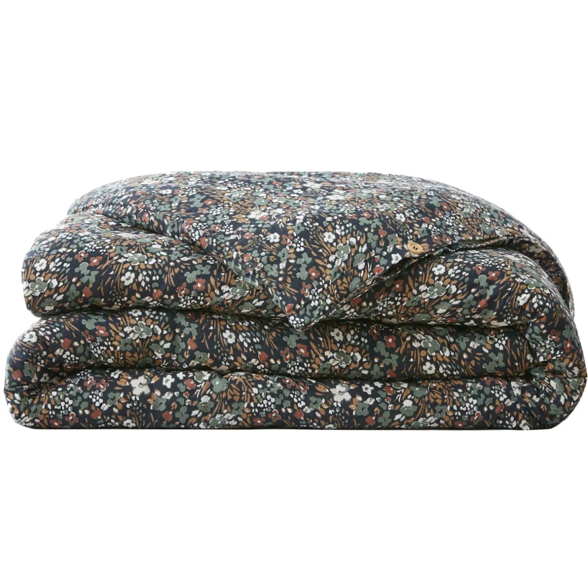 EMINZA Housse de couette gaze de coton (140 x 200 cm) Constance Bleu nuit Online