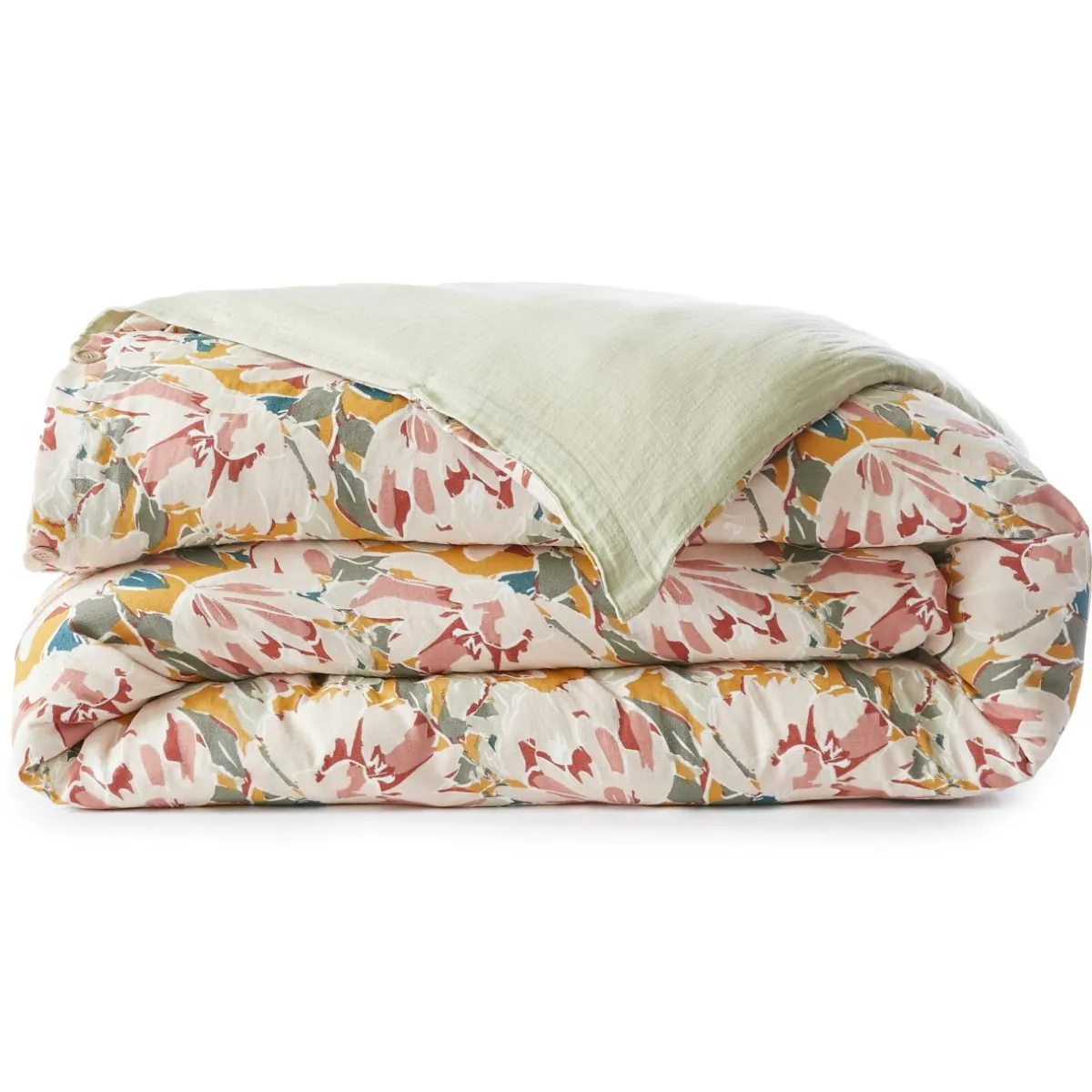 EMINZA Housse de couette gaze de coton (260 x 240 cm) April Multicolore