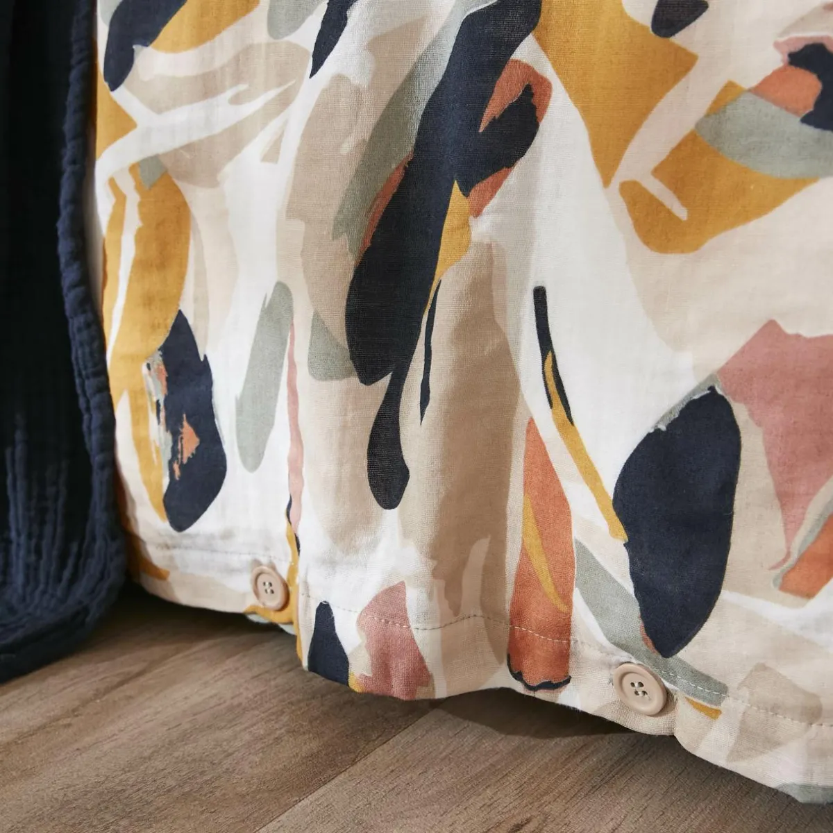 EMINZA Housse de couette gaze de coton (140 x 200 cm) Mathilda Multicolore Online