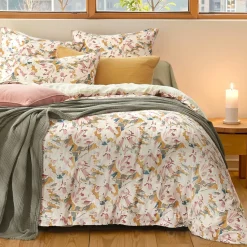 EMINZA Housse de couette gaze de coton (240 x 220 cm) April Multicolore