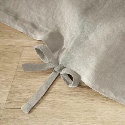 EMINZA Housse de couette lin lavé (240 x 220 cm) Louise Beige