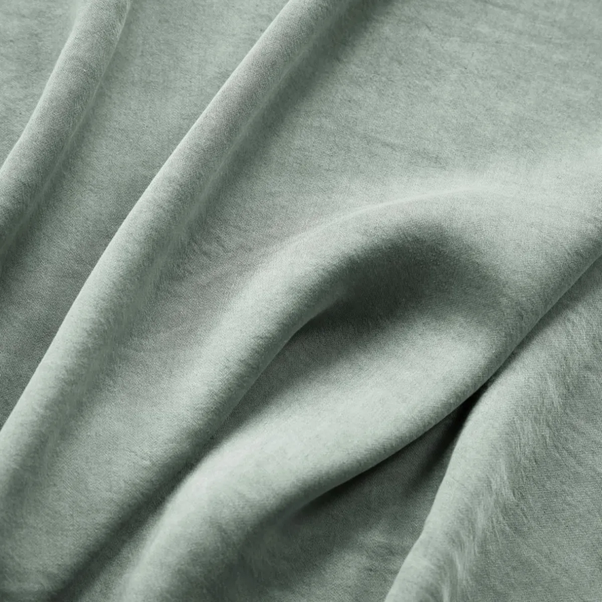 EMINZA Housse de couette lyocell Tencel™ lavé (280 x 240 cm) Olivia Vert Eucalyptus Clearance