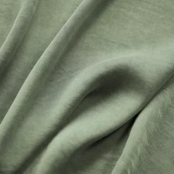 EMINZA Housse de couette lyocell Tencel™ lavé (260 x 240 cm) Olivia Vert romarin Online