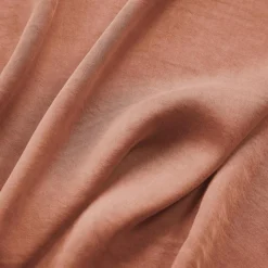 EMINZA Housse de couette lyocell Tencel™ lavé (240 x 220 cm) Olivia Terracotta Sale