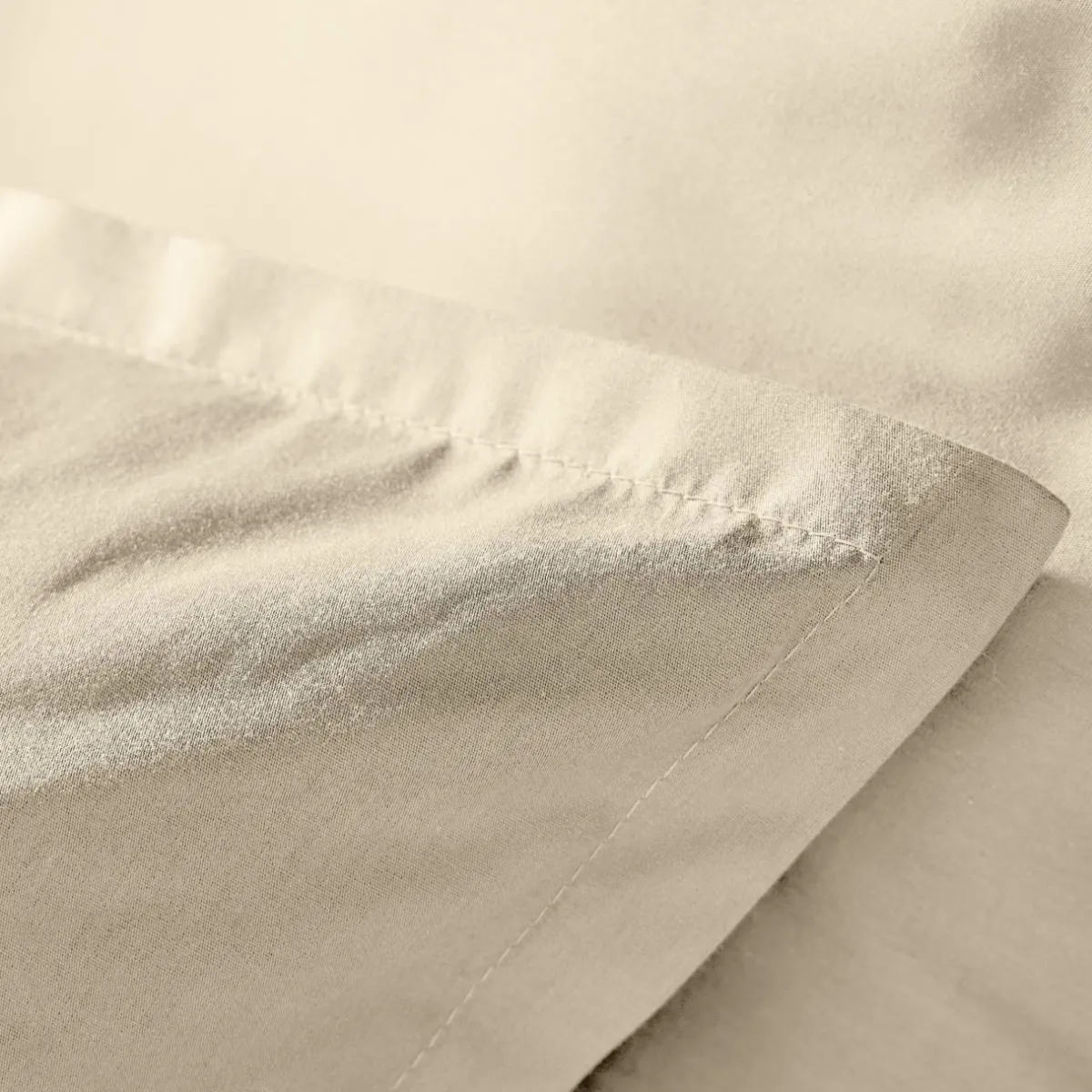 EMINZA Housse de couette percale de coton (280 x 240 cm) Cali Beige Sale