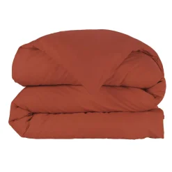 EMINZA Housse de couette percale de coton (200 x 200 cm) Cali Terracotta Sale