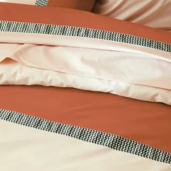 TRADILINGE Housse de couette percale de coton (200 x 200 cm) Macassar Cognac Online