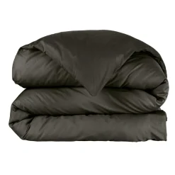 EMINZA Housse de couette percale de coton (140 x 200 cm) Cali e Noir New