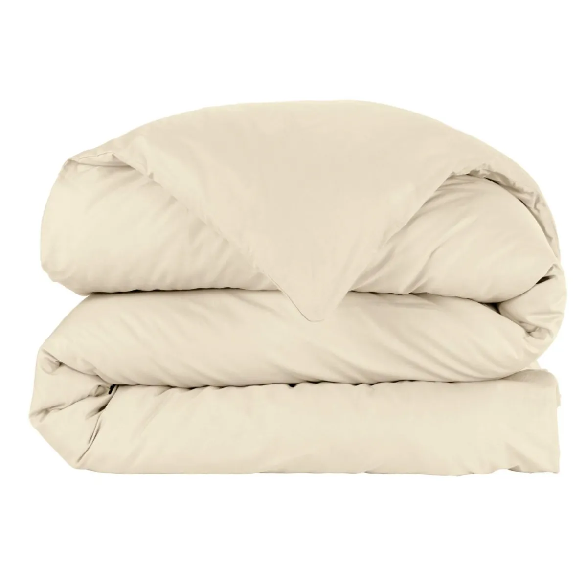 EMINZA Housse de couette percale de coton (240 x 220 cm) Cali Beige