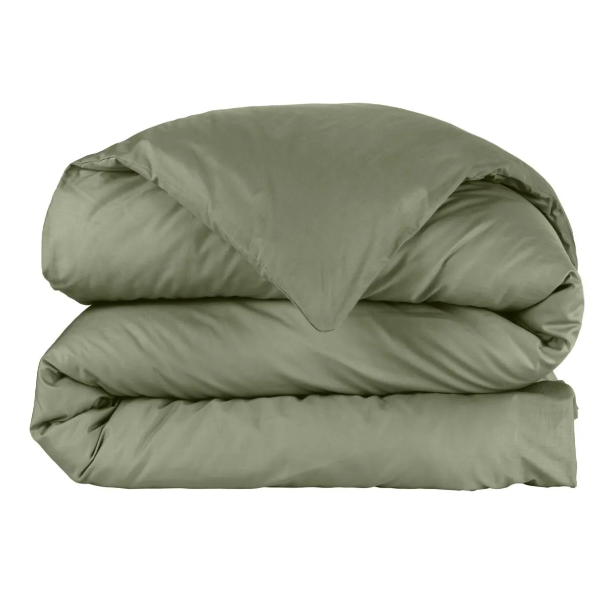 EMINZA Housse de couette percale de coton (260 x 240 cm) Cali Vert romarin Online