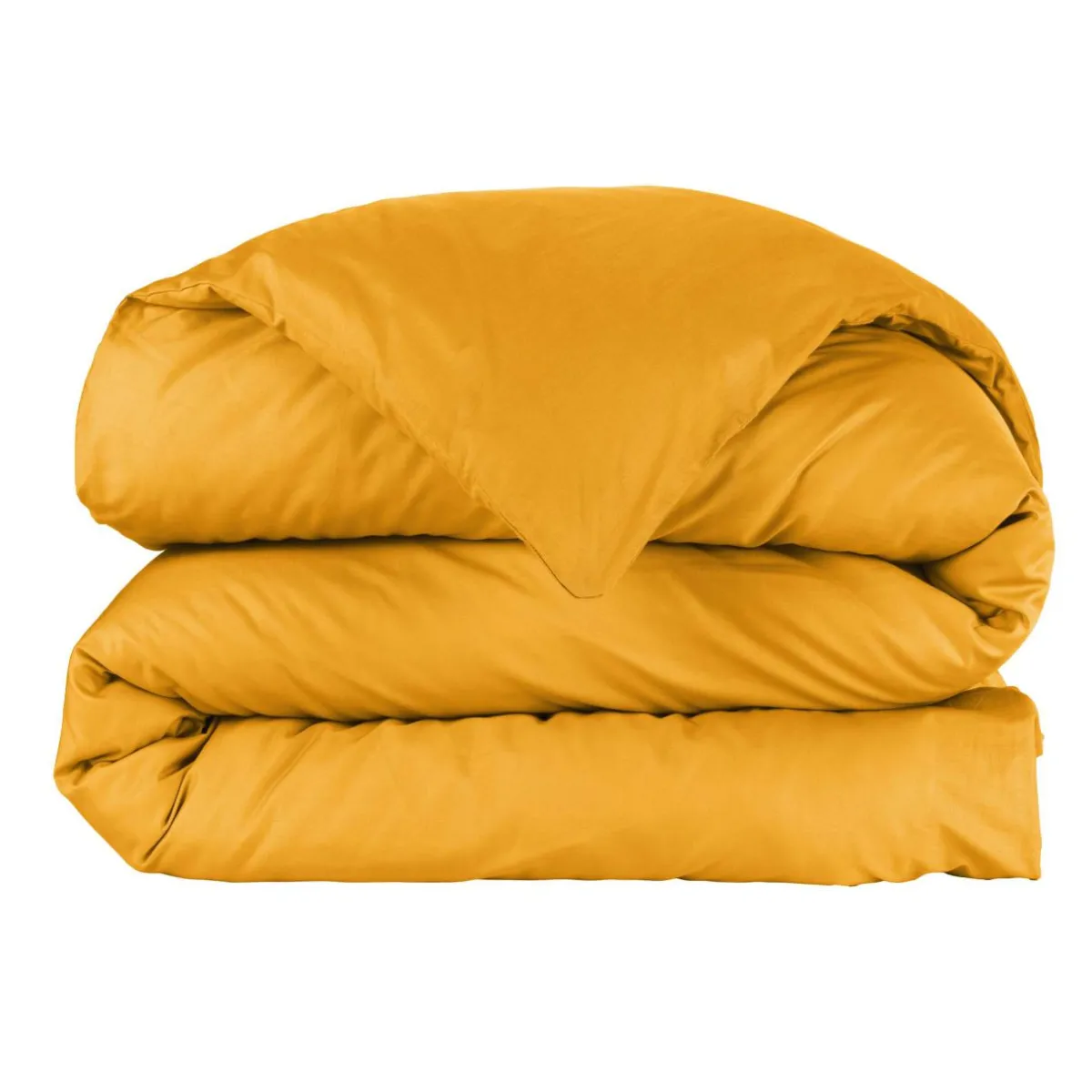 EMINZA Housse de couette percale de coton (240 x 220 cm) Cali Jaune moutarde Hot