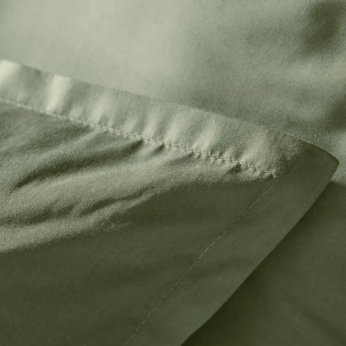 EMINZA Housse de couette percale de coton (280 x 240 cm) Cali Vert romarin Best