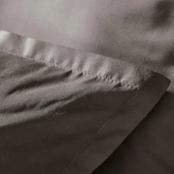 EMINZA Housse de couette percale de coton (140 x 200 cm) Cali Gris Anthracite New