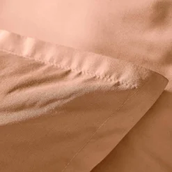 EMINZA Housse de couette percale de coton (280 x 240 cm) Cali Rose Pêche Discount