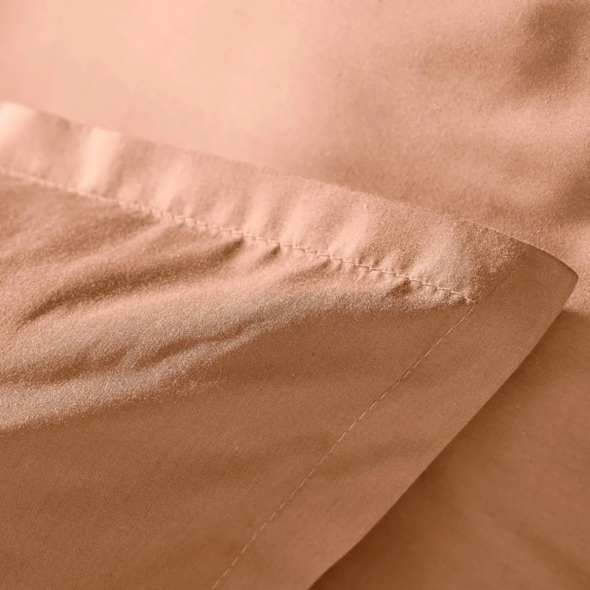 EMINZA Housse de couette percale de coton (280 x 240 cm) Cali Rose Pêche Discount