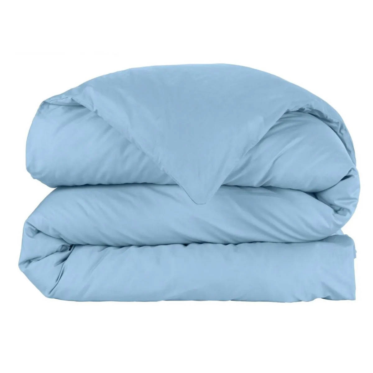 EMINZA Housse de couette percale de coton (260 x 240 cm) Cali Bleu Ciel New