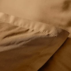 EMINZA Housse de couette percale de coton (200 x 200 cm) Cali Camel Discount