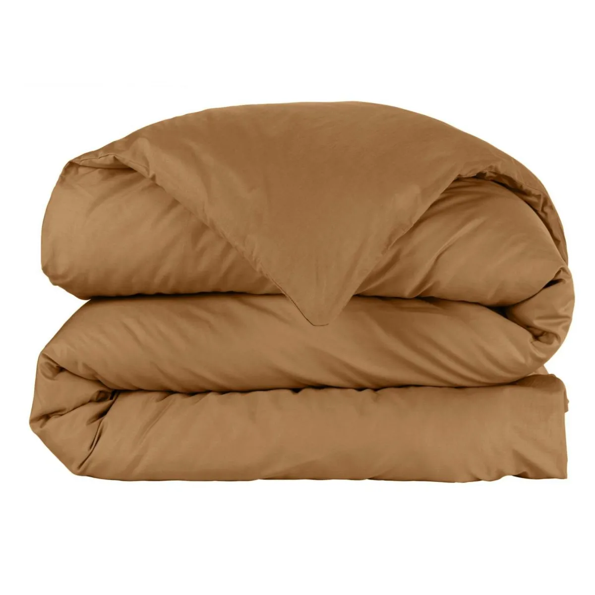 EMINZA Housse de couette percale de coton (200 x 200 cm) Cali Camel Discount
