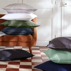 EMINZA Housse de couette percale de coton (260 x 240 cm) Cali Bleu marine Best