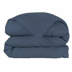 EMINZA Housse de couette percale de coton (260 x 240 cm) Cali Bleu marine Best