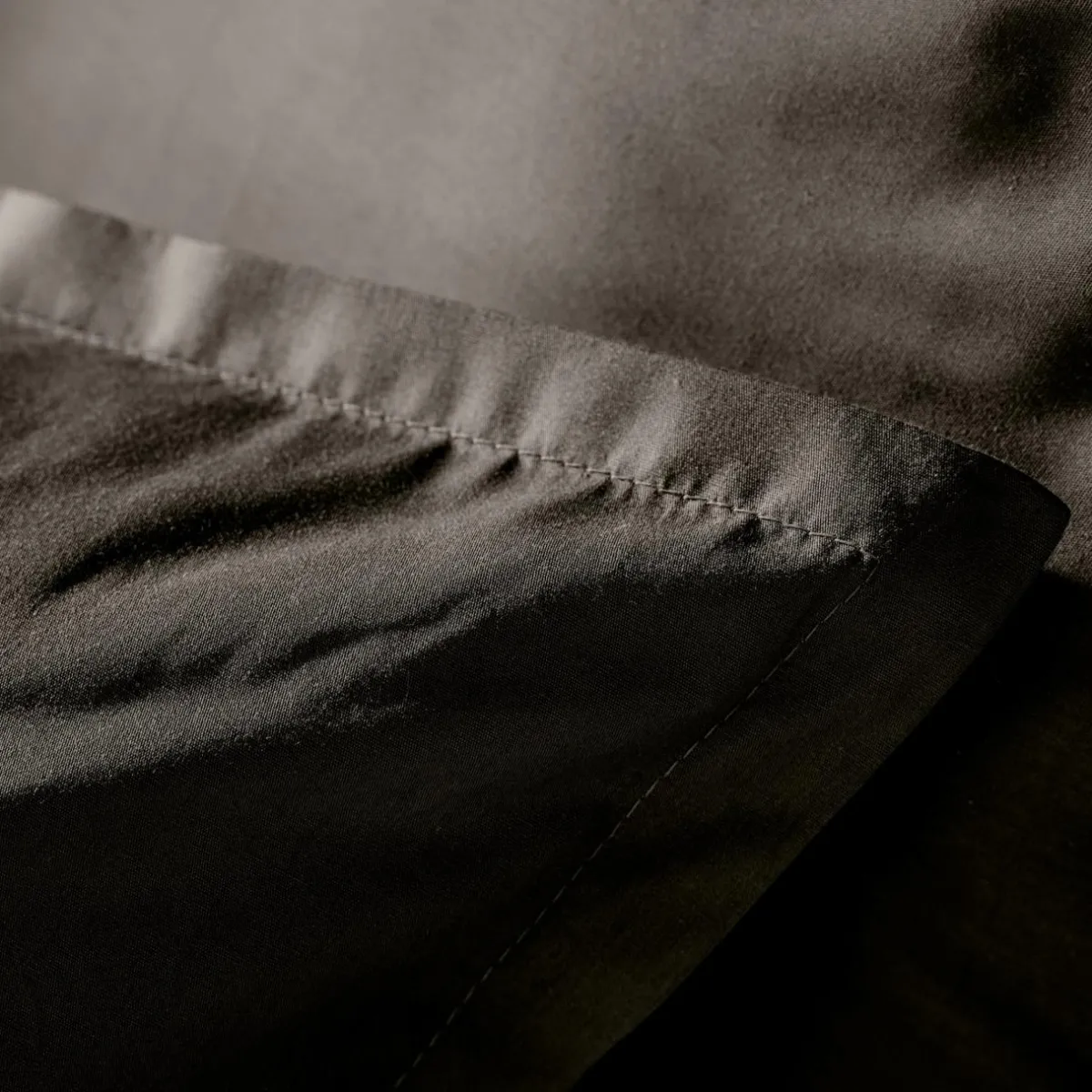 EMINZA Housse de couette percale de coton (260 x 240 cm) Cali e Noir Sale