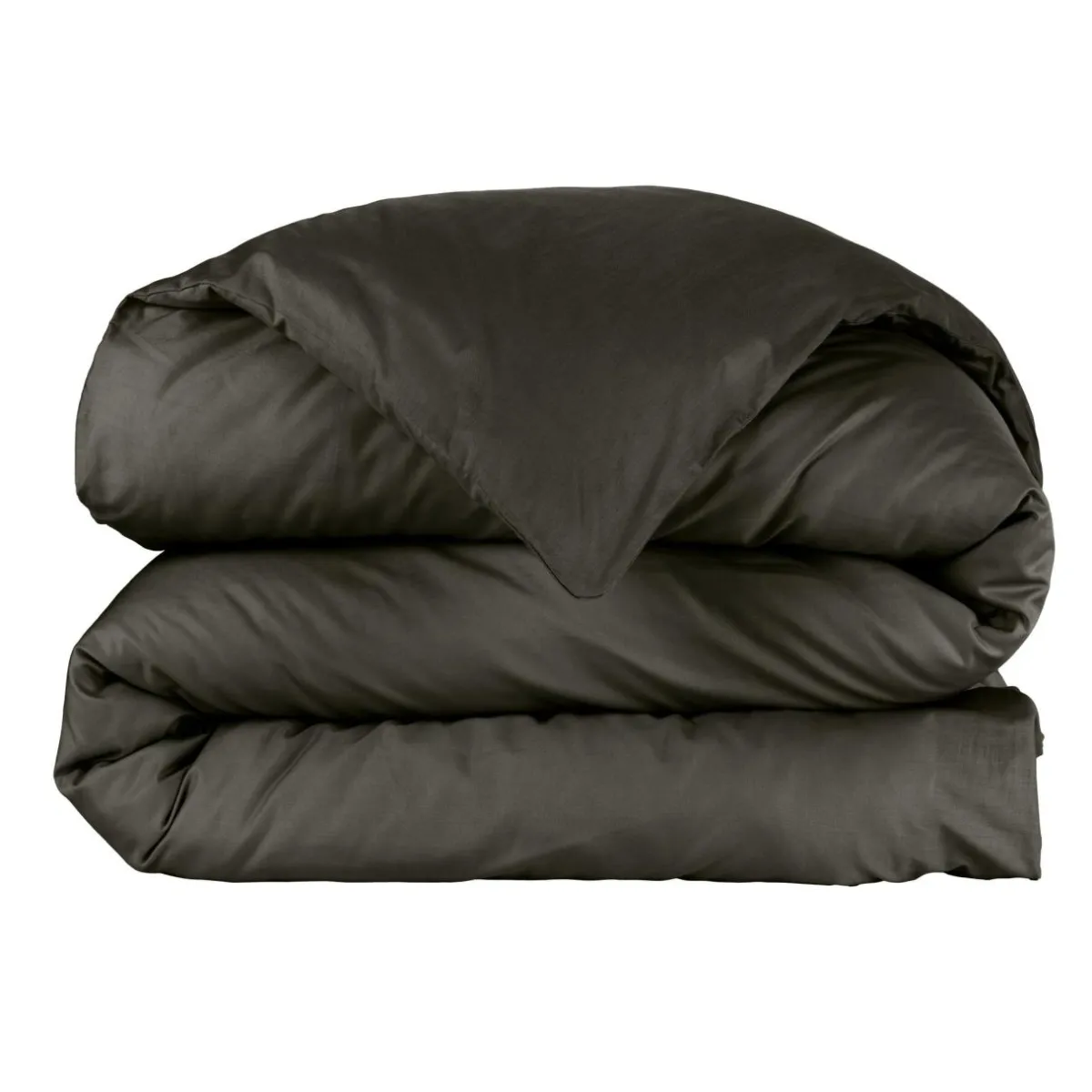 EMINZA Housse de couette percale de coton (260 x 240 cm) Cali e Noir Sale