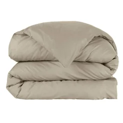 EMINZA Housse de couette percale de coton (240 x 220 cm) Cali Taupe Clearance