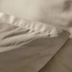 EMINZA Housse de couette percale de coton (200 x 200 cm) Cali Taupe Online