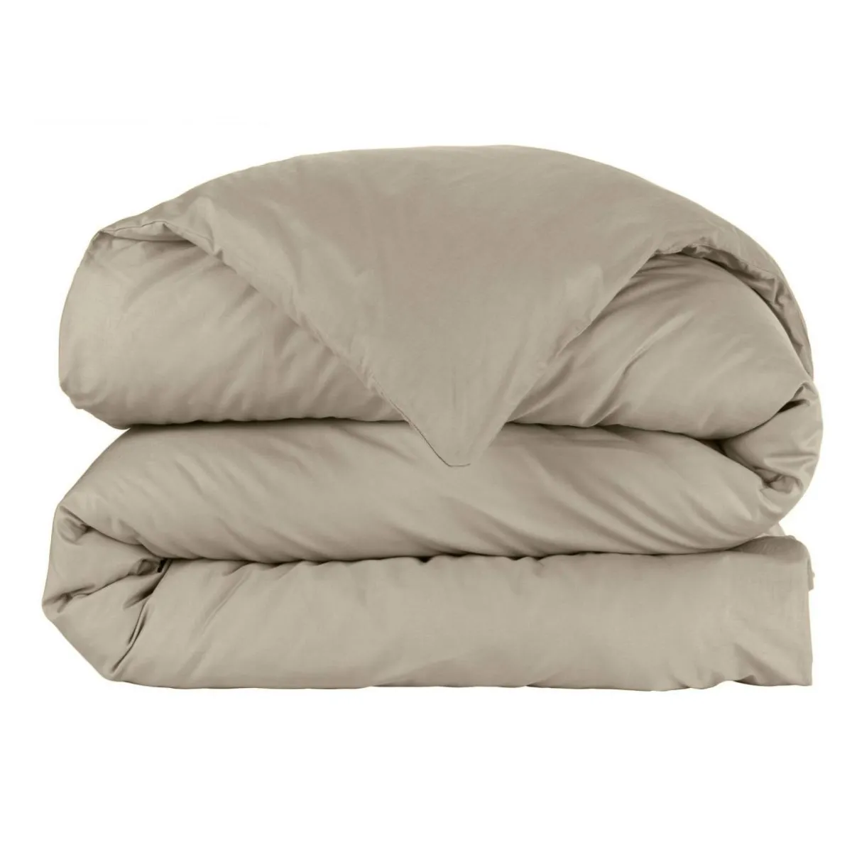 EMINZA Housse de couette percale de coton (200 x 200 cm) Cali Taupe Online