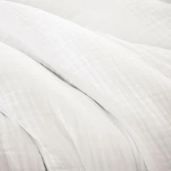 EMINZA Housse de couette quadruple gaze de coton (280 x 240 cm) Victoria x Gaïa chantilly Blanc Outlet