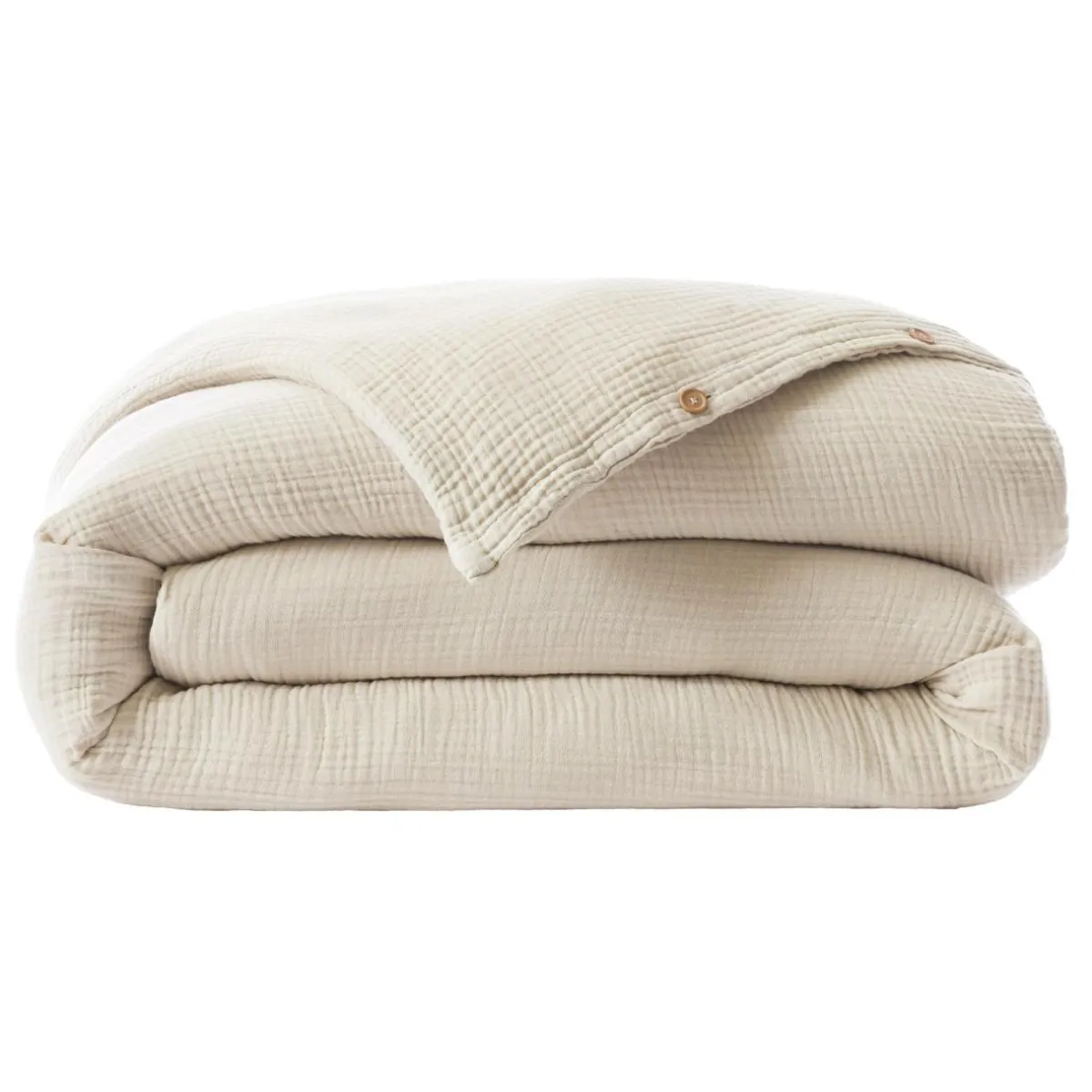 EMINZA Housse de couette quadruple gaze de coton (240 x 220 cm) Victoria x Gaïa pampa Beige Sale