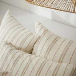 EMINZA Housse de couette réversible coton texturé et percale (200 x 200 cm) Alice Ficelle Clearance