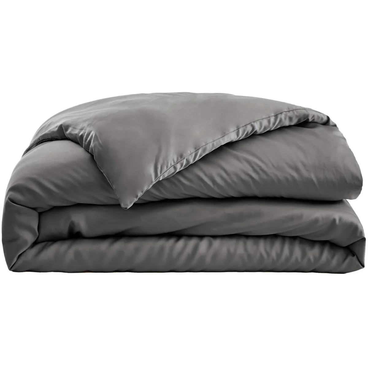 EMINZA Housse de couette satin de bambou (280 x 240 cm) Sienna granit Gris Online