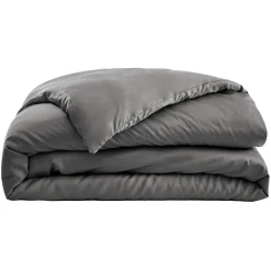 EMINZA Housse de couette satin de bambou (260 x 240 cm) Sienna granit Gris Clearance
