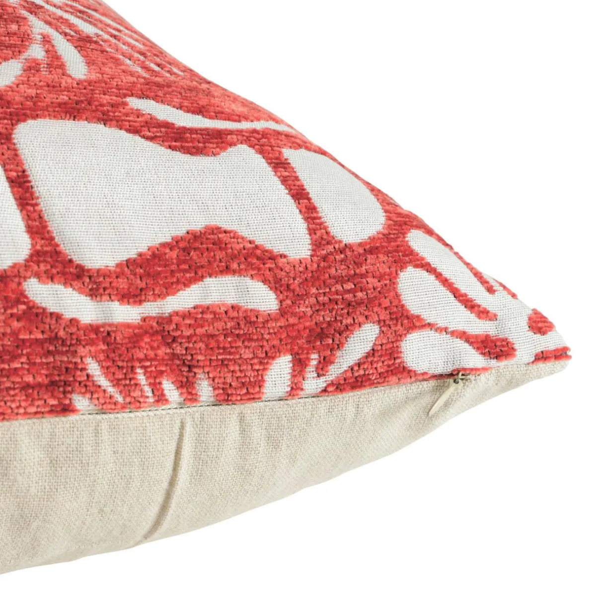 OSTARIA Housse de coussin carrée (40 x 40 cm) Egyp Rouge