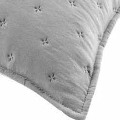 DOUCEUR D'INTERIEUR Housse de coussin carrée (60 cm) Mellow Chic e Gris Sale